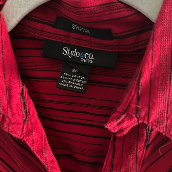 Style & Co. Petite Striped Shirt - Picture 4 of 6
